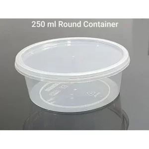 250ML PLASTIC ROUND CONTAINER