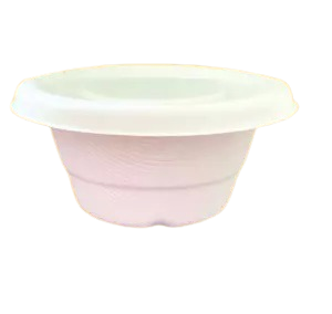 12″ 4 COMPARTMENT ROUND BIO 340 & 500ML BIO CONTAINER (LID AVAILABLE) WHITE