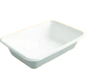 500ML RECTANGLE CONTAINER BIO (WHITE)