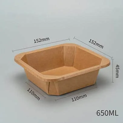 650ML SQUARE PAPER CONTAINER