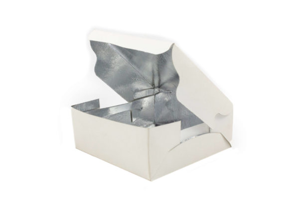 CAKE BOX WITH SILVER LAMINATION