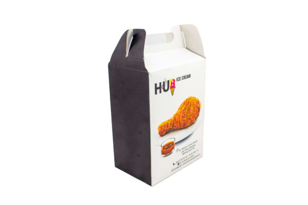 CUSTOMIZABLE CARD BOARD BOX WITH HANDLE