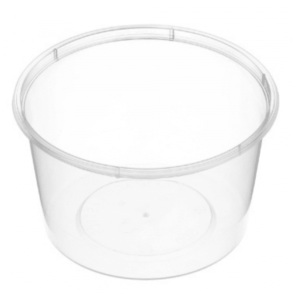 600ML PLASTIC ROUND CONTAINER