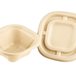 350ML BIO CONTAINER WITH LID (NATURAL)