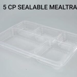 5 COMPARTMENT MEAL TRAY-SEALABLE