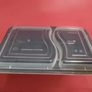 Packing Material Black Rect. 2 Partion Tray Re-232, Packaging Size: 375ml+225ml