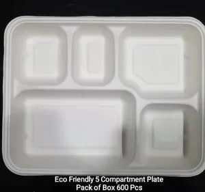 Bio Paper Eco Friendly 5cp Plate, for Party Supplies, Size: 12"